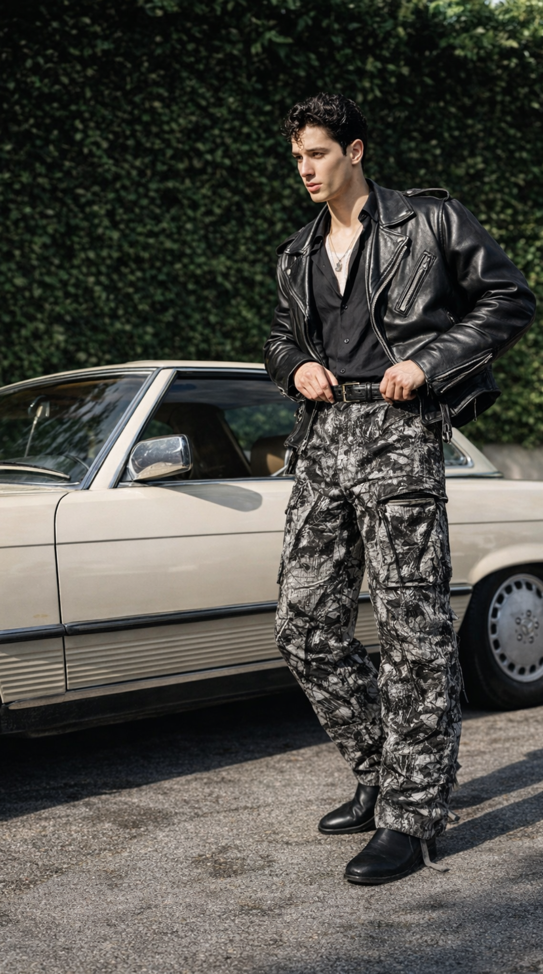 Camouflage Grey Cargo Pants