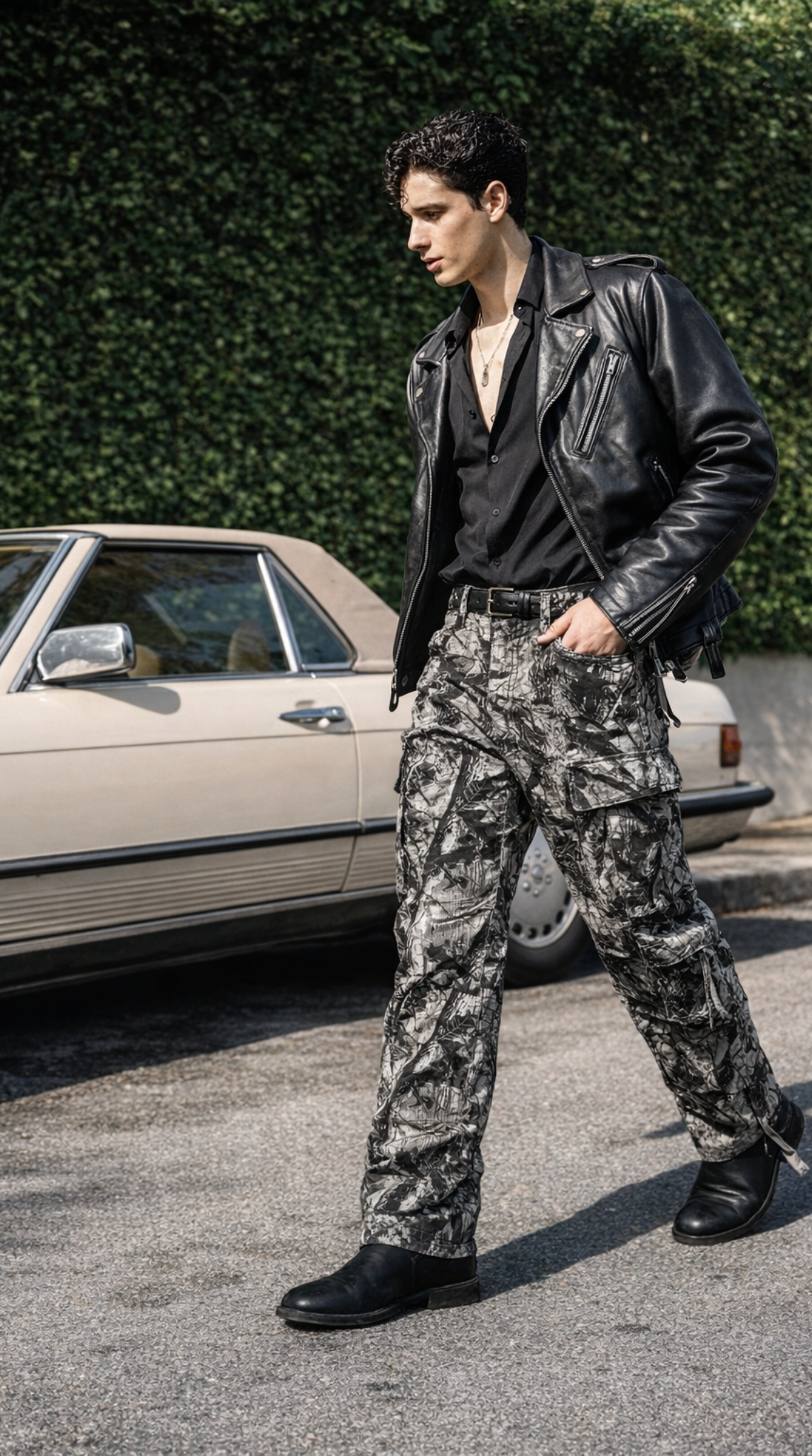 Camouflage Grey Cargo Pants