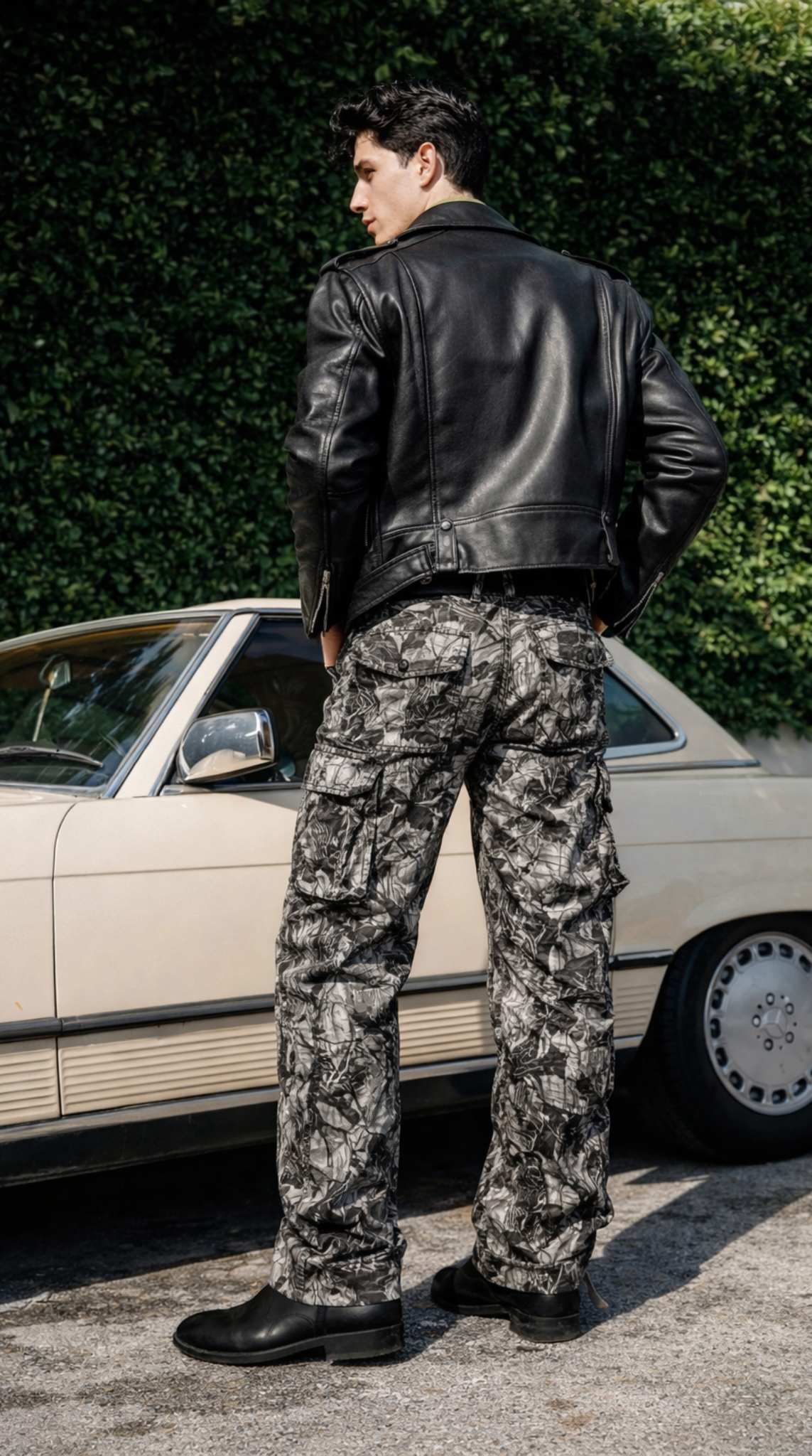 Camouflage Grey Cargo Pants