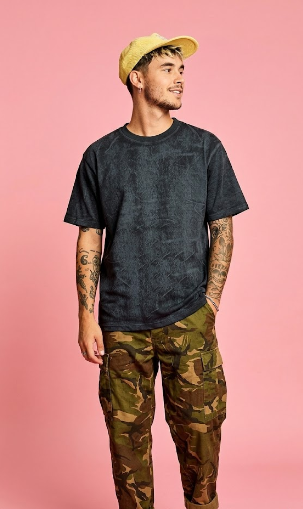 Charcoal Acid Wash Oversized T-Shirt