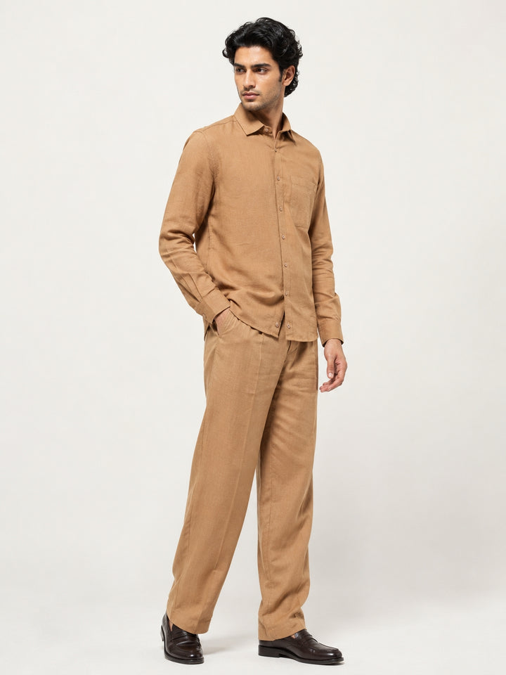 Men's Tan Corduroy Co-Ord Set