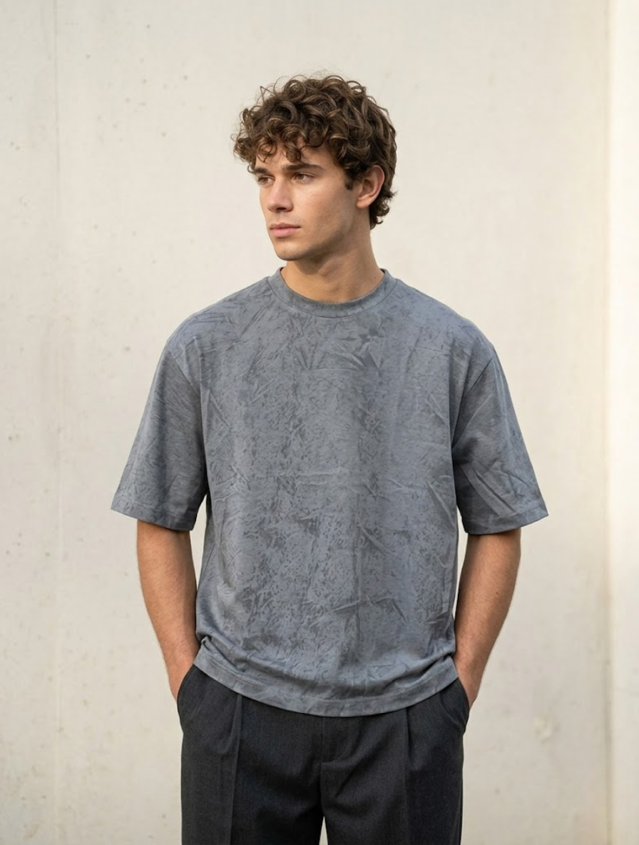 Slate Grey Acid Wash Oversized