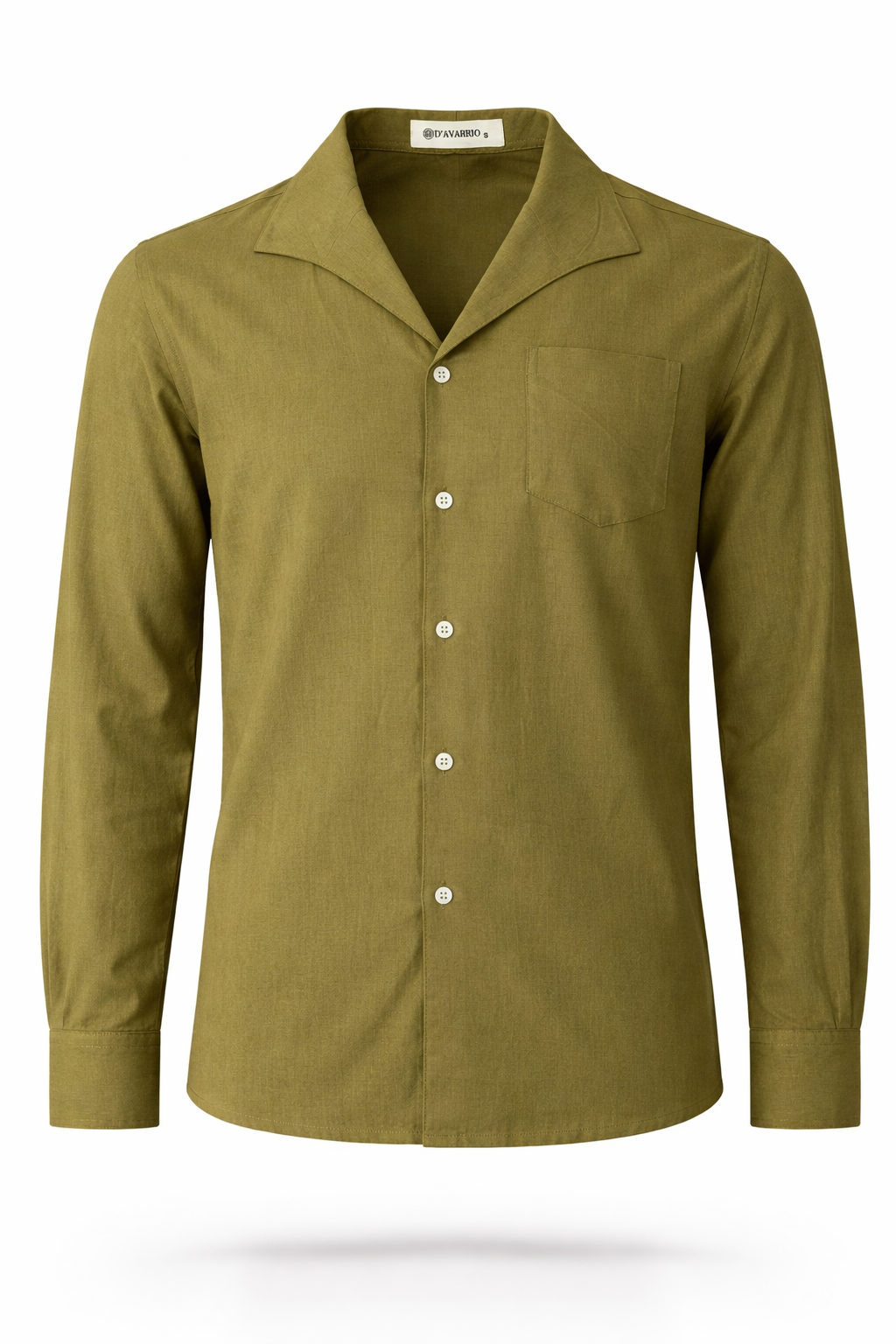 Men’s Summer Olive Linen Designer Shirt – Premium Summer Essential