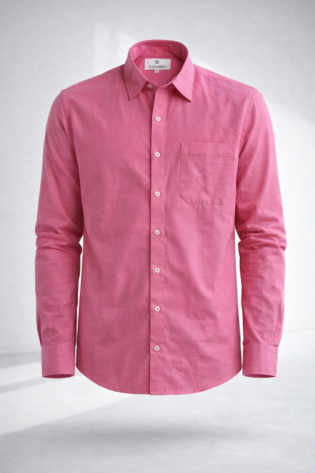 Men’s Blush Pink Linen Blend Shirt – Premium Smart Casual Essential