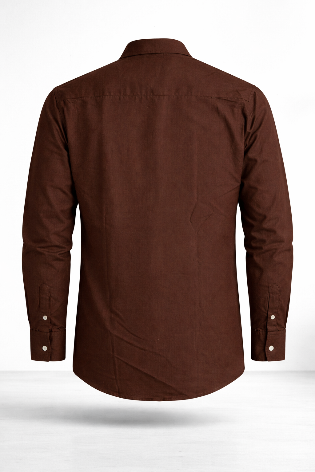 Men’s Rich Brown Linen Blend Shirt – Premium Smart Casual Essential