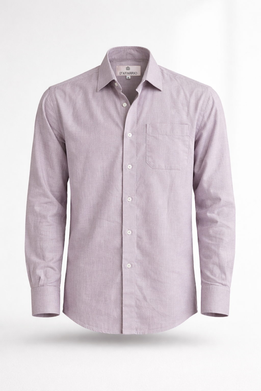 Men’s Soft Lavender Linen Blend Shirt – Premium Smart Casual Essential